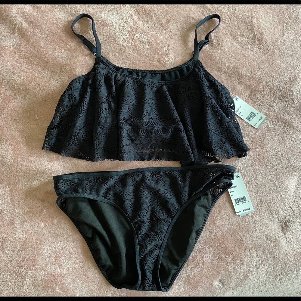 NWT!! Kenneth Cole Reaction crochet bathing suit!